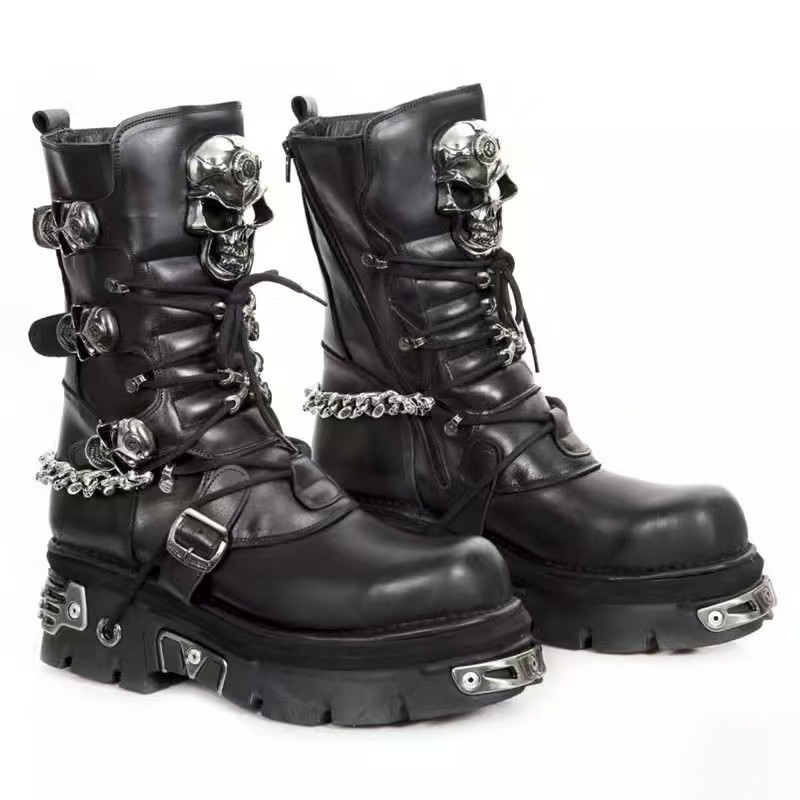 Fashion Men's Genuine Leather  - Motorcycle Chain review and price