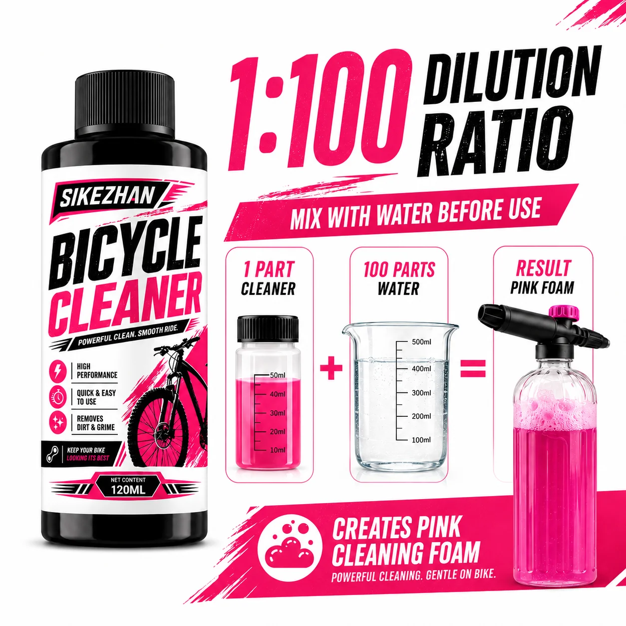 SIKEZHAN 120ml Bicycle Cleaner - Chain Breaker review and price