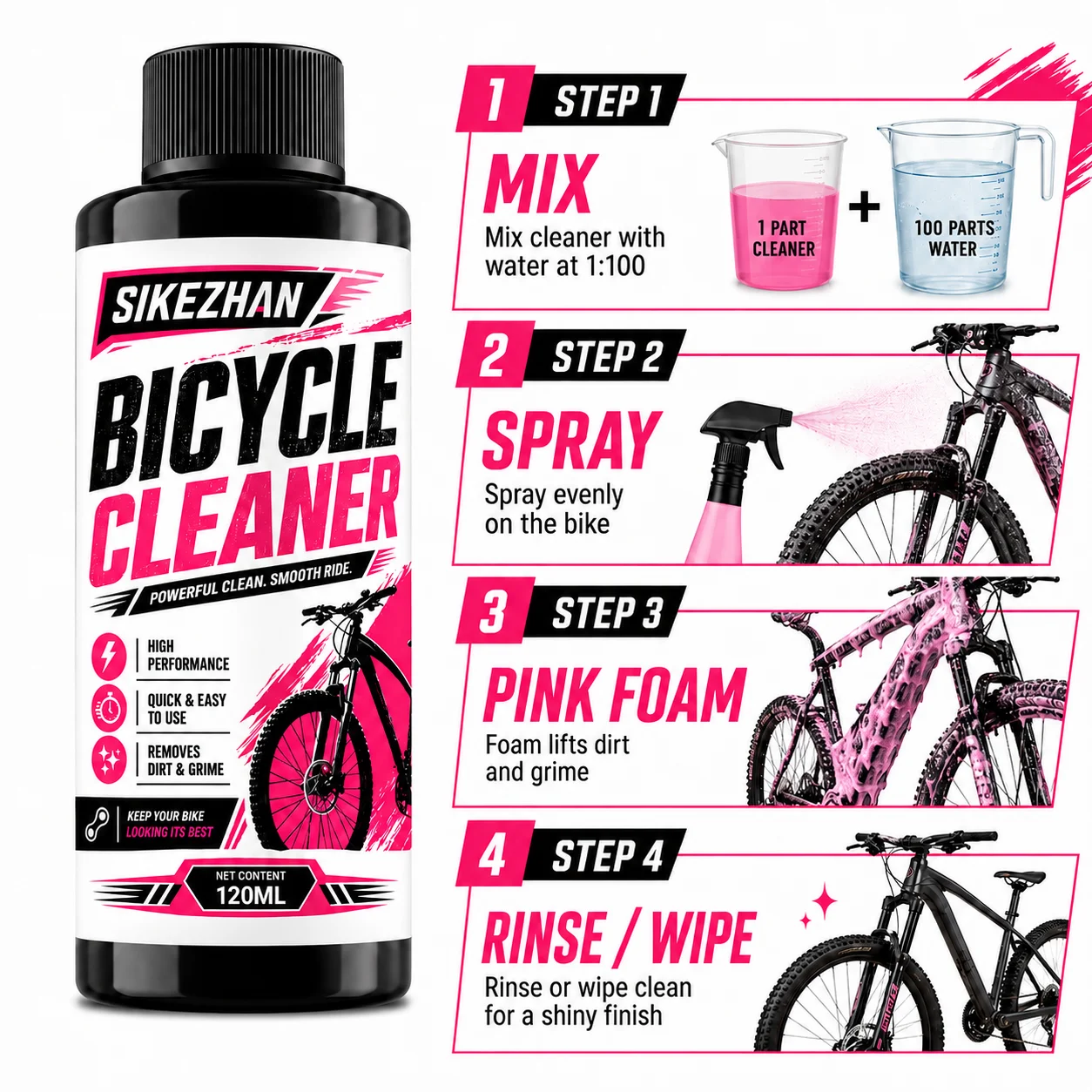 SIKEZHAN 120ml Bicycle Cleaner - Chain Breaker review and price