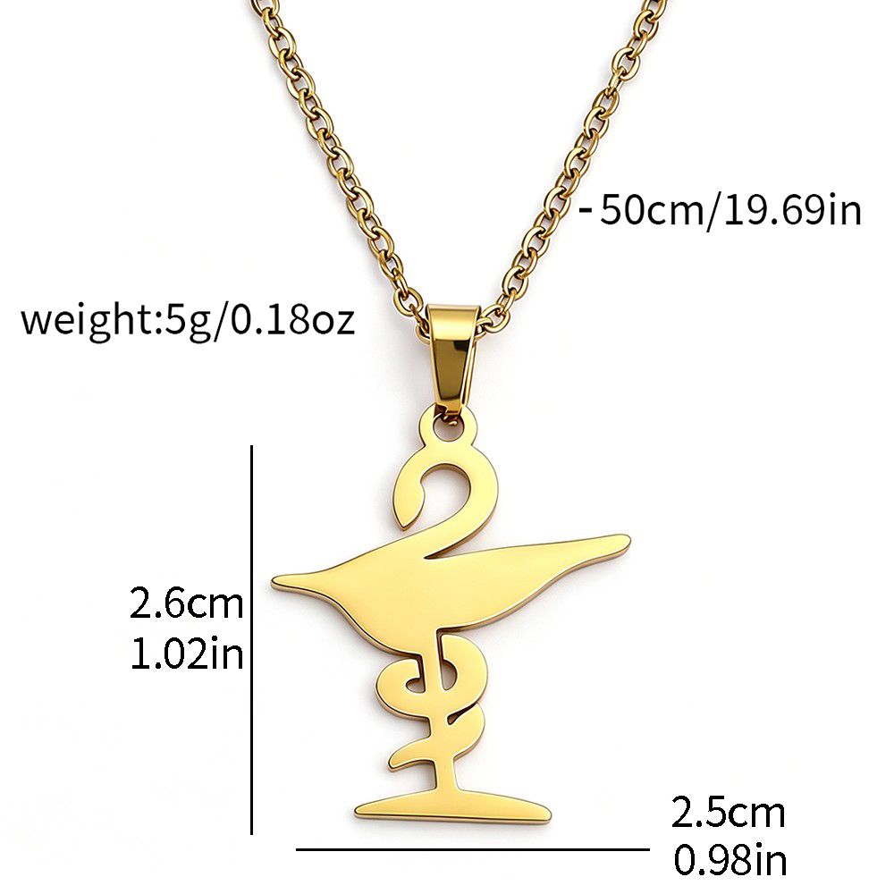 Bowl of Hygieia Necklace, Phar - Steel Chain review and price