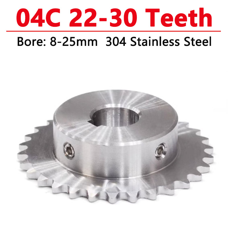 1pc 22-30Teeth 04C 304 Stainle - Chain Sprocket Set review and price